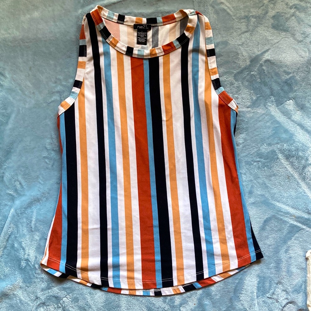 Striped blouse large in juniors or Xs in womens